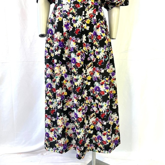 JAERGER SET BLOUSE SKIRT 2 PIECES SET BUTTON DOWN BLOUSE FLORAL SKIRT PLUS 16 - Picture 12 of 16